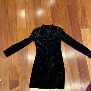 Urban outfitters crushed velvet mini dress